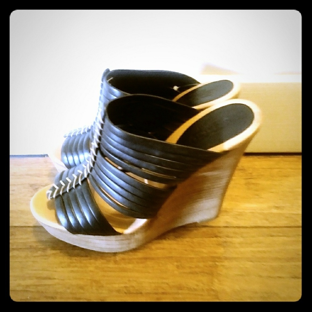 Coach wedge sandals with clog heel